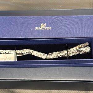 Swarovski Silver Crystal Bracelet in Blue Box